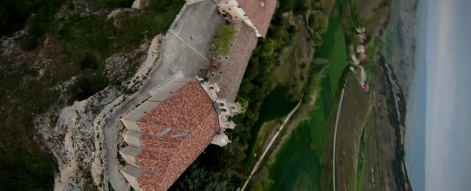 Santuario de Santa Casilda a vista de Drone