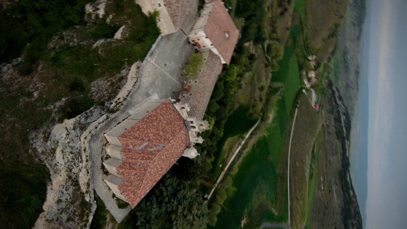 Santuario de Santa Casilda a vista de Drone